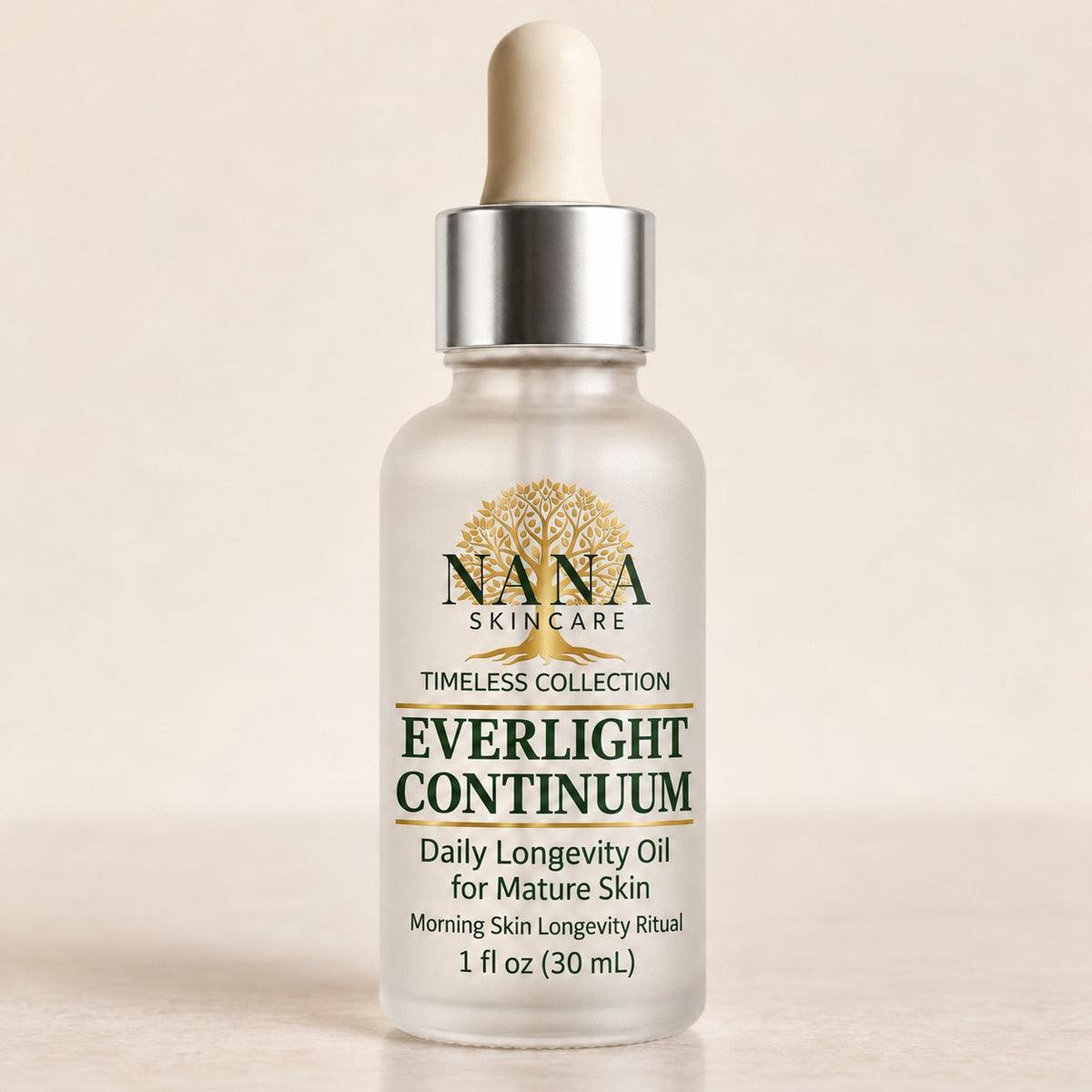 Nana Skincare Everlight Continuum daily longevity oil, 30 mL